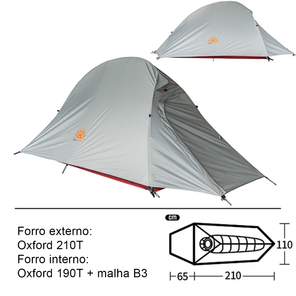 Hawaii Barraca de Camping 1 Pessoa Ultraleve