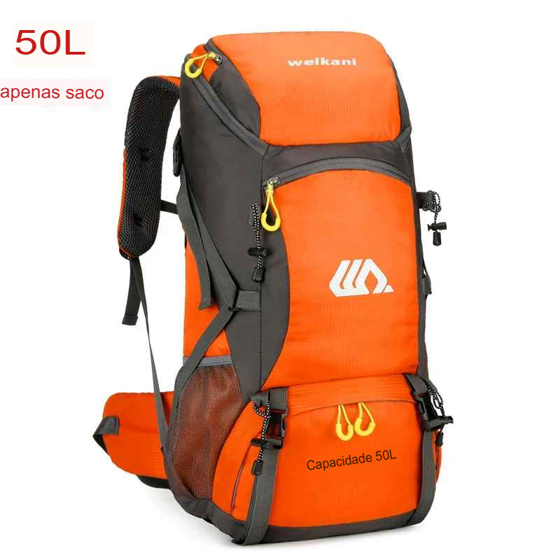Mochila Cargueira Multifuncional 50L + Capa de Chuva®