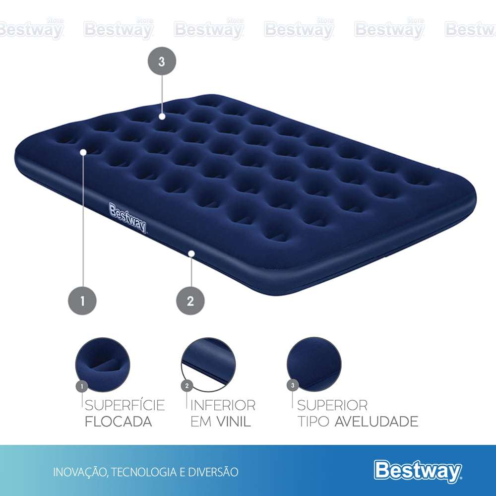 Colchão Inflável Casal Full Bestway 300kg