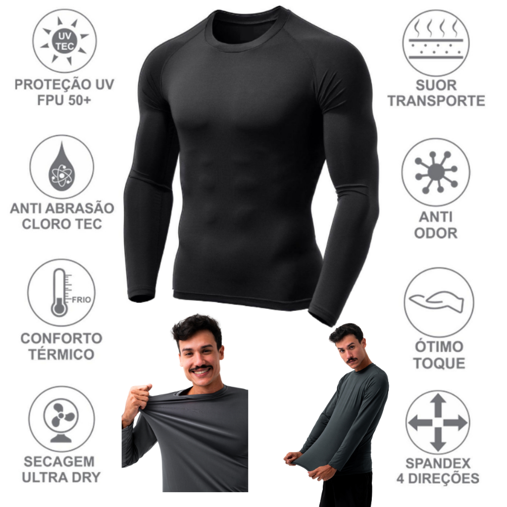 Camisa UV 50+ Térmica Manga Longa®