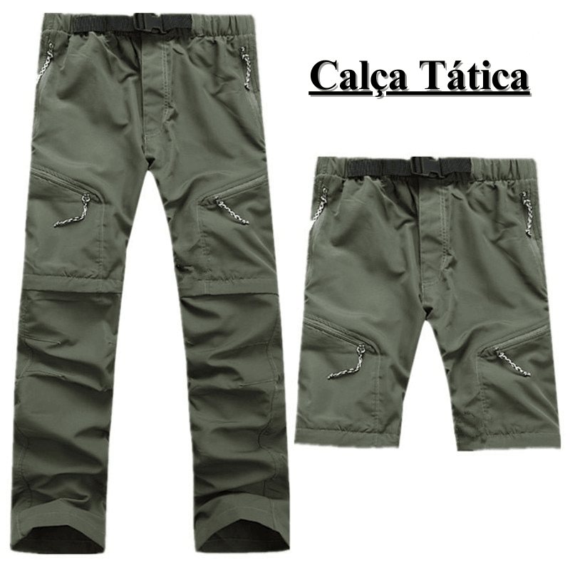 Calça Tática Secagem Rápida.
