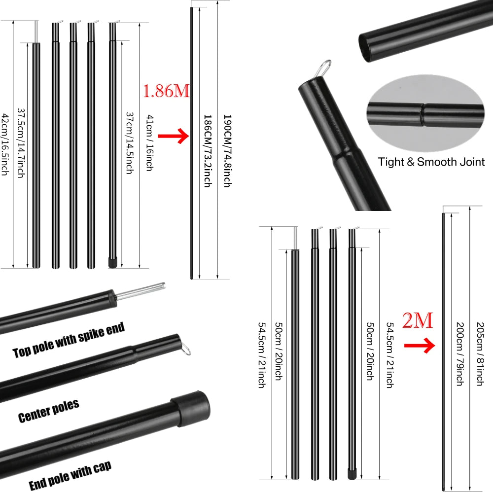 Conjunto 2 polo Telescópio 1.86m