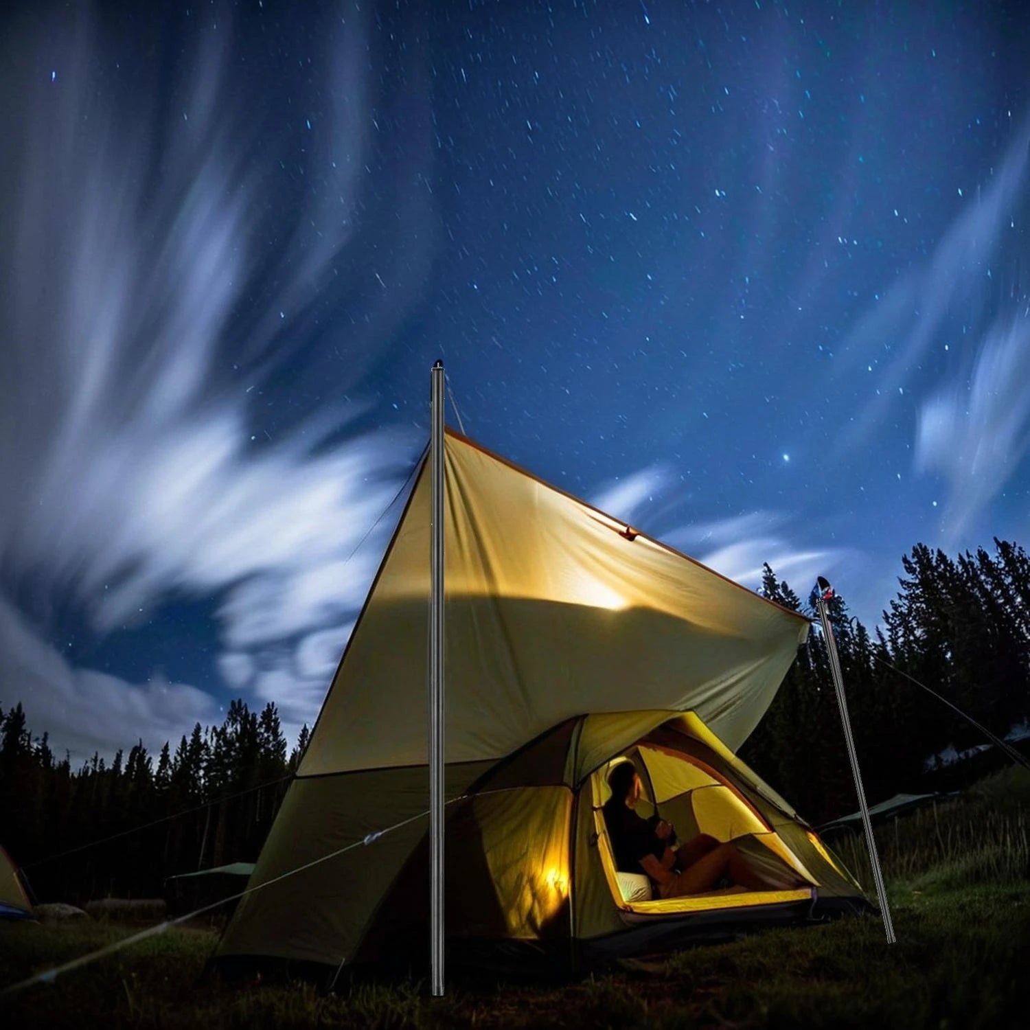 Conjunto 2 polo Telescópio 1.86m