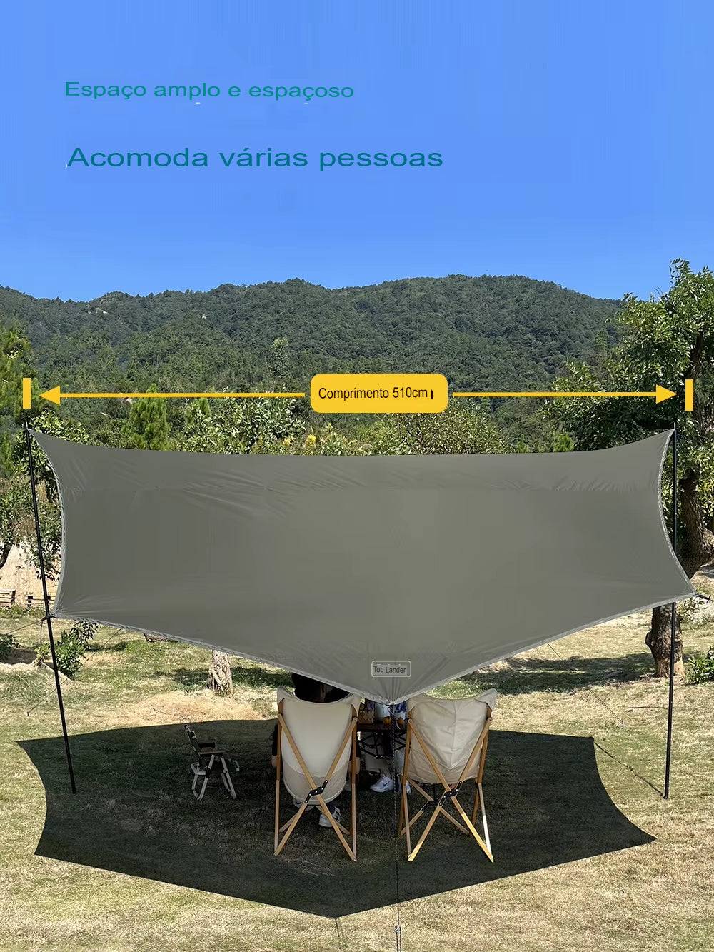 Lona Top Lander Octogonal Revestida 5.1x5.1m®