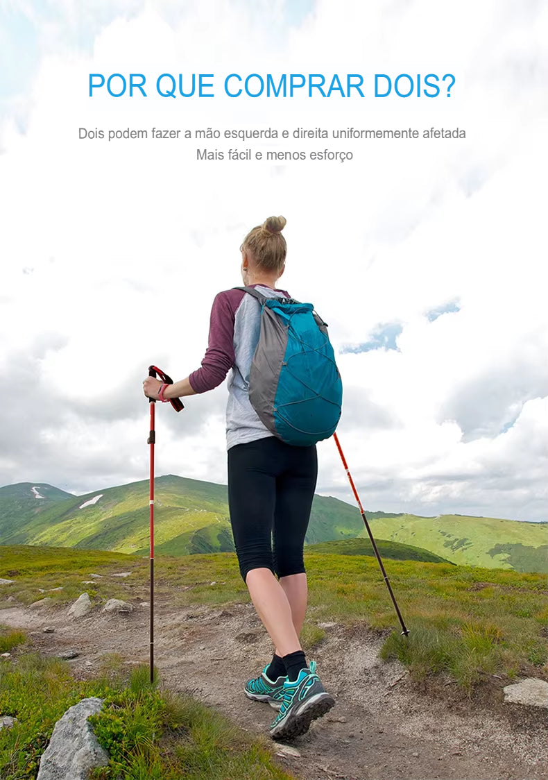 Naturehike Bastões de trekking Ultraleve Dobrável 1 pçs®