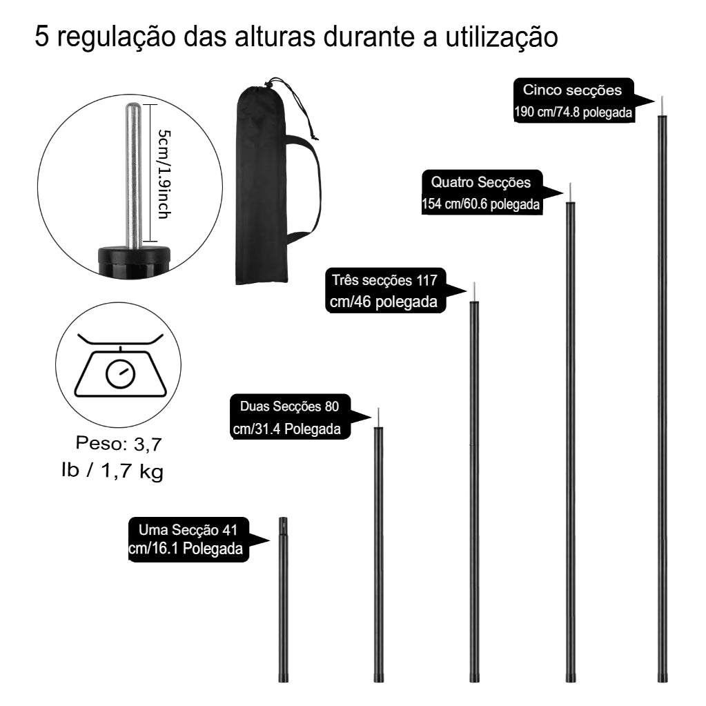 Pólos Telescopicas 2m®