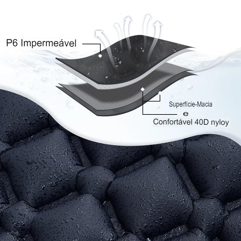 Colchonete Inflável Com Travesseiro Esteira®