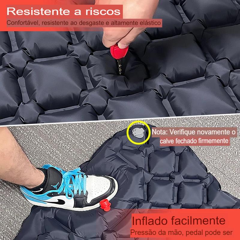 Colchonete Inflável Com Travesseiro Esteira®