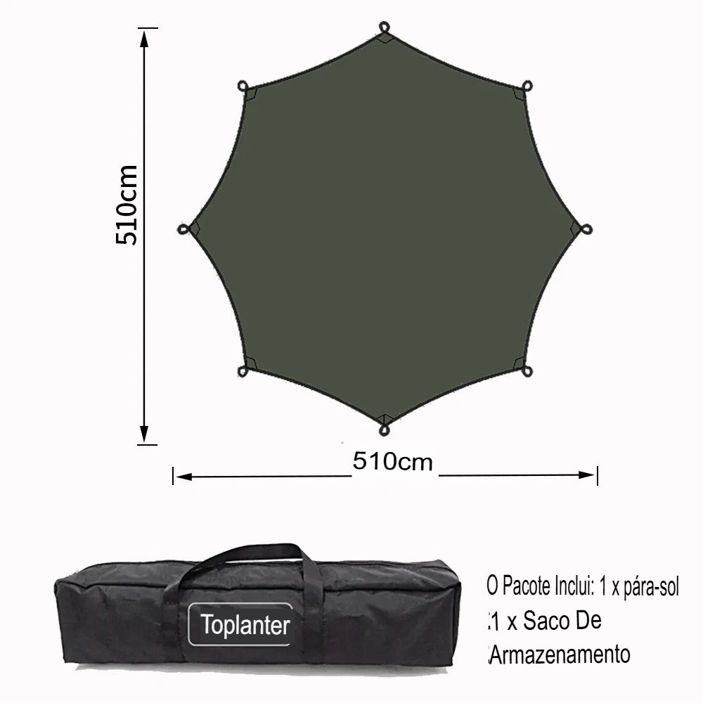 Lona Top Lander Octogonal Revestida 5.1x5.1m®