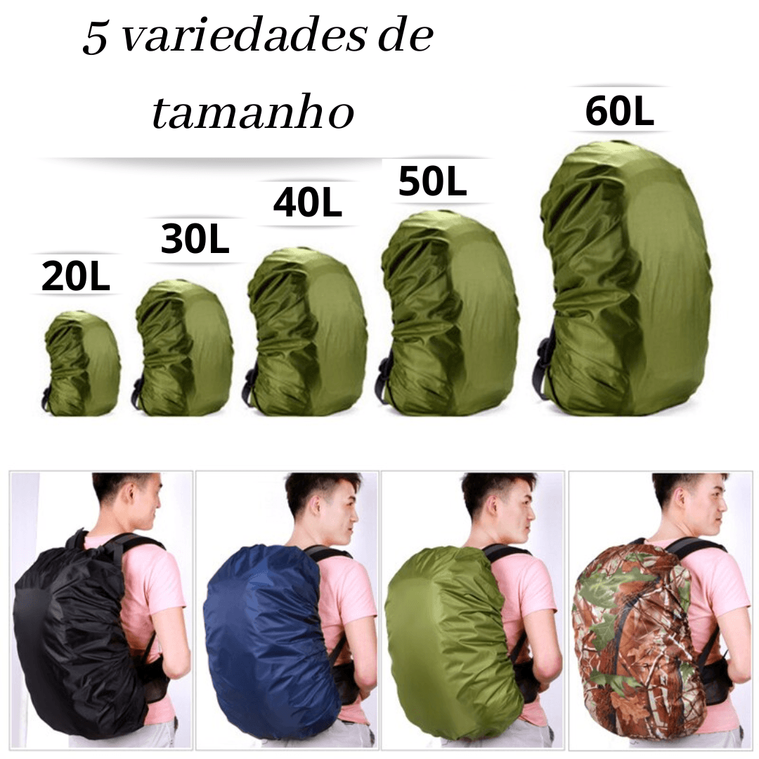 Capa de chuva para mochila