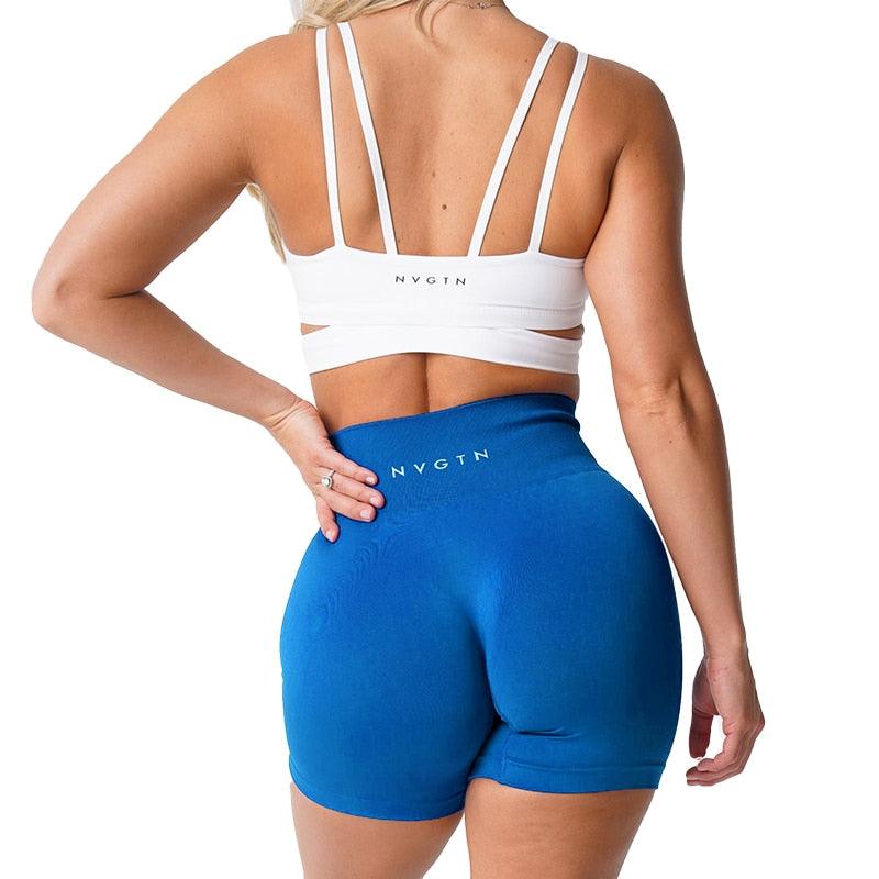 Nvgtn pro shorts sem costura mulheres verão workout curto leggings